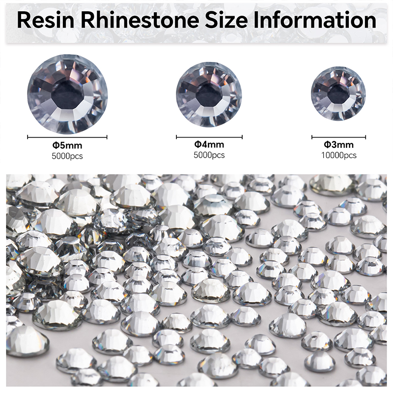 Clear 2-5mm Wholesale Package  - đánh giá và giá Hotfix Rhinestone Sheet
