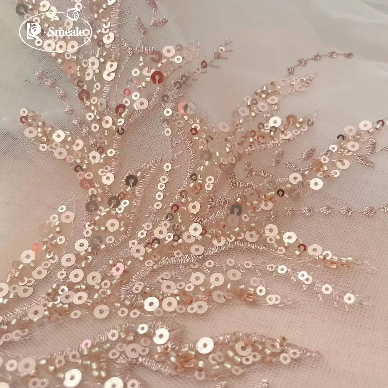 5Pair-2Pair.Rose Gold Sequin T - đánh giá và giá Applique Patch Flower