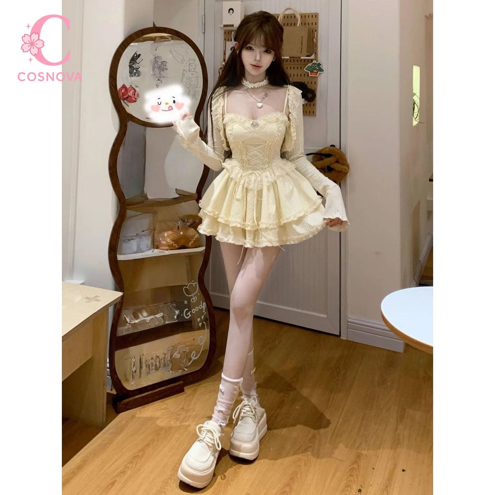 Sweet Lolita Camisole Dress Se - đánh giá và giá Elastic Lace Trim