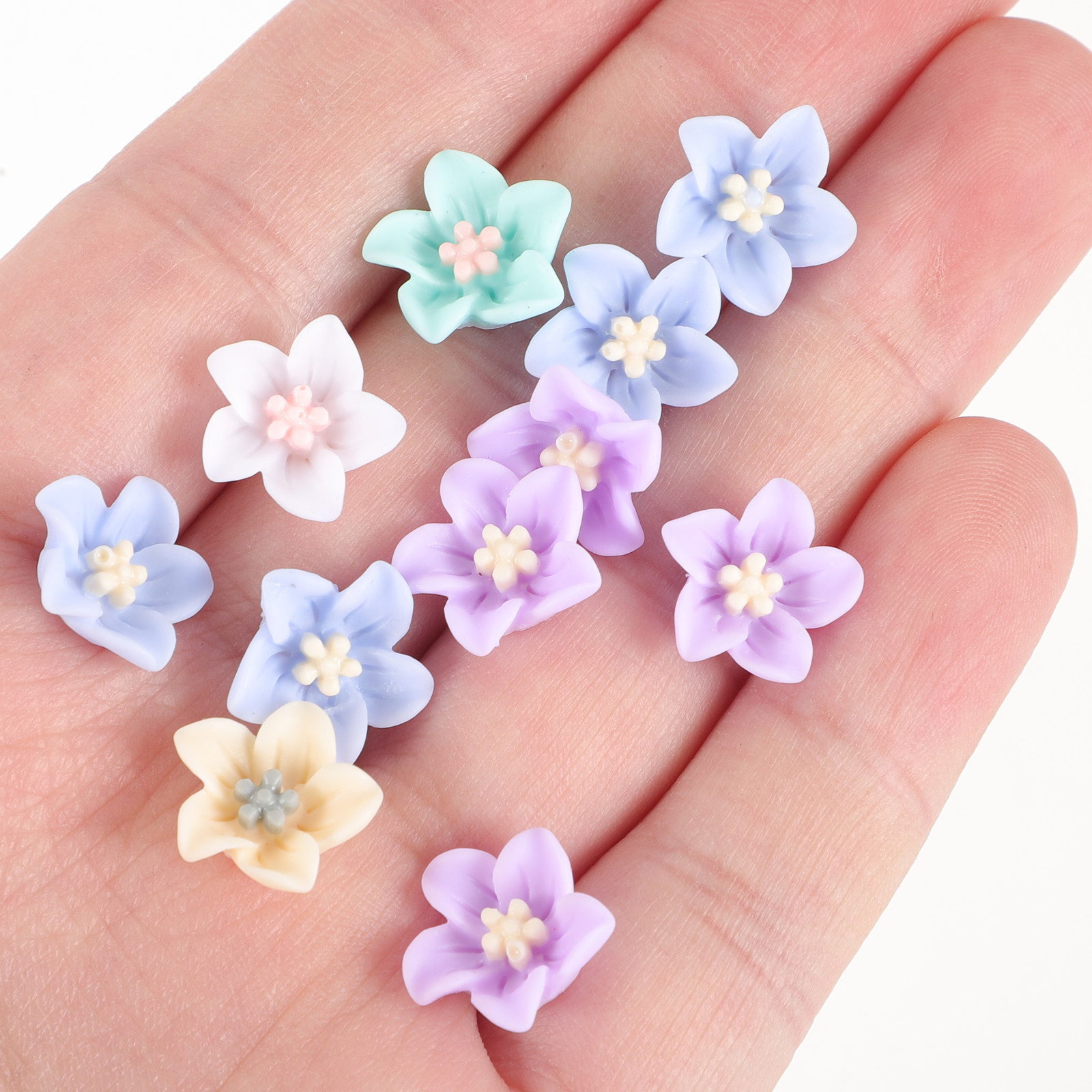 200Pcs Unique Resin Flower Emb - đánh giá và giá Craft Embellishment