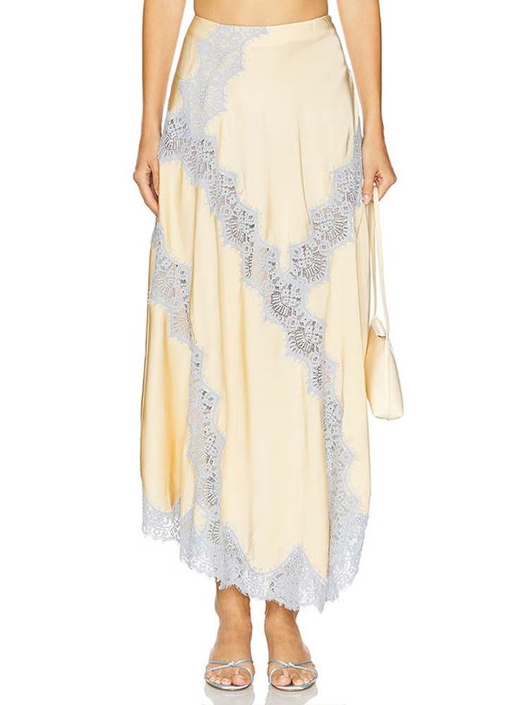 Lace  Cream Satin Women's Two  - đánh giá và giá Elastic Lace Trim