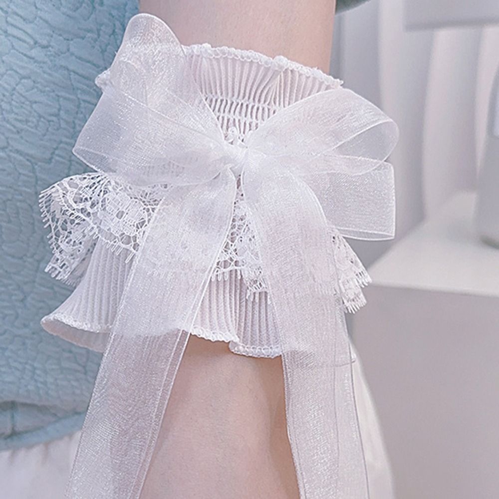 Arm Warmers Bowknot Arm Sleeve - đánh giá và giá Elastic Lace Trim