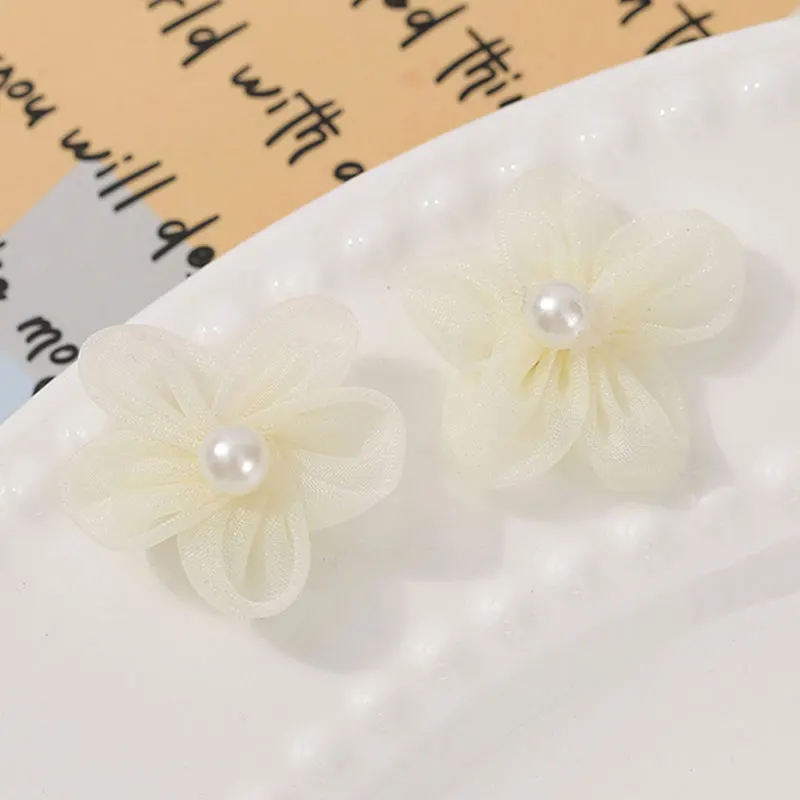 100PCS Pearl Yarn Flower Appli - đánh giá và giá Applique Patch Flower