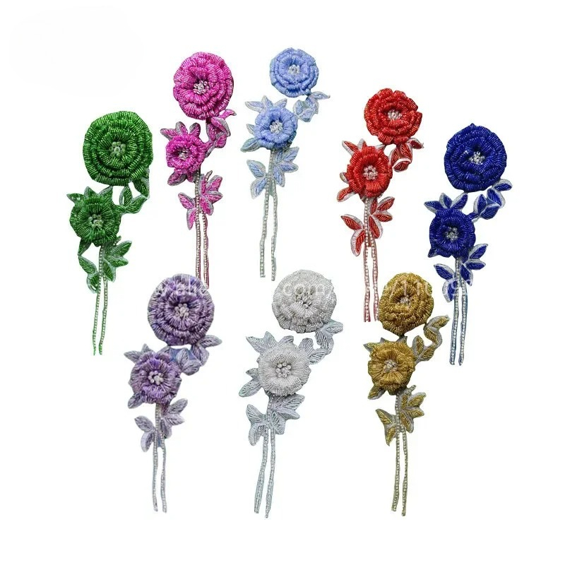 NEW Multicolor Handmade Beaded - đánh giá và giá Applique Patch Flower