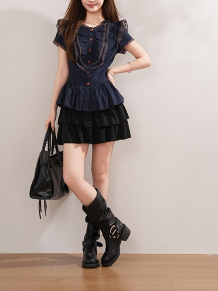Vintage Gothic Japanese Women  - đánh giá và giá Elastic Lace Trim